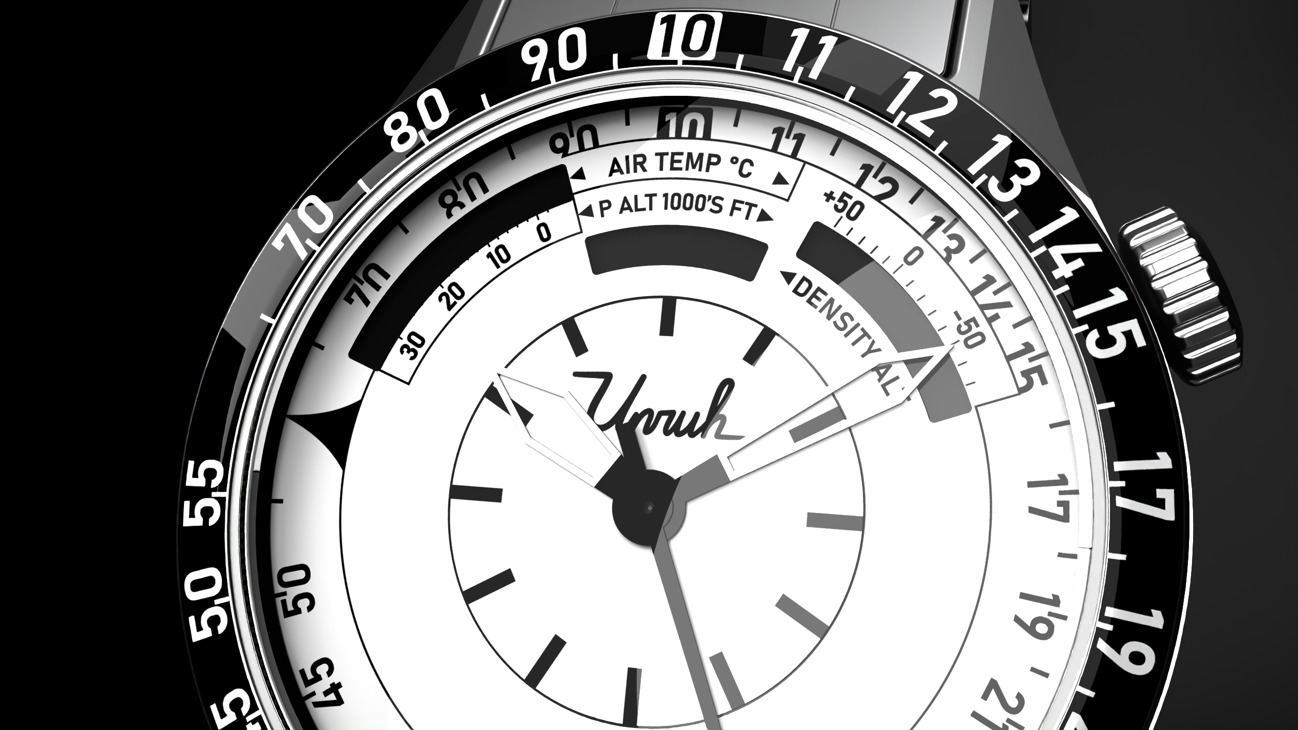 Unruh Tailwind watch close-up